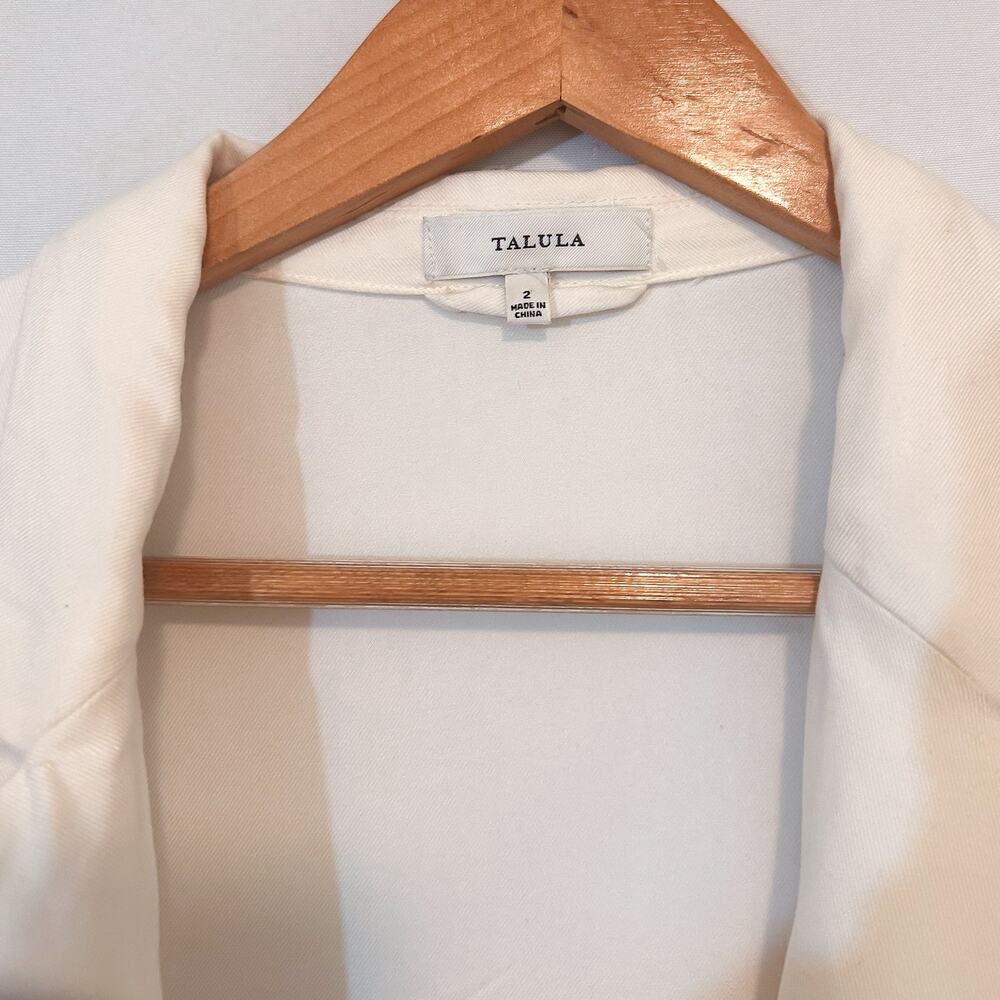 ARITZIA Talula Kent Oversized Blazer White Sz. 2 - Picture 4 of 6